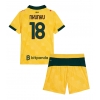 Camisa de Futebol AC Milan Christopher Nkunku #18 Equipamento Alternativo Infantil 2025-26 Manga Curta (+ Calças curtas)